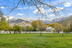 Property view of mountains featuring a rural view