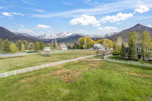 Property view of mountains featuring a rural view