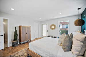 Bedroom featuring hardwood / wood-style floors