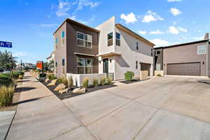 View of front of house featuring a garage