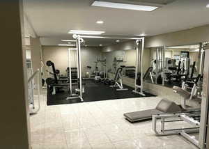 View of workout area