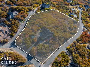 Birds eye view of property