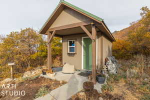 View of outbuilding