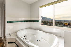 Master Bath, jetted tub.