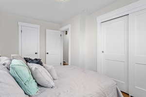 Bedroom with a closet