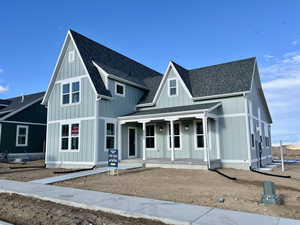 View of front of property with a porch