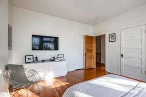 Bedroom featuring hardwood / wood-style floors