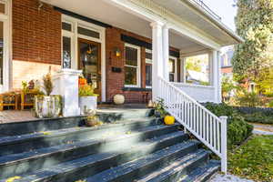 Entrance to property with covered porch