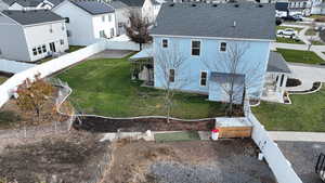 Birds eye view of property