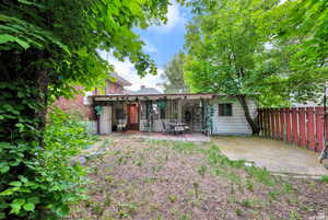 Back of house featuring a patio area