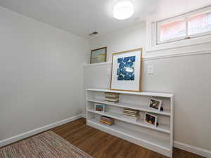 Interior details featuring hardwood / wood-style floors