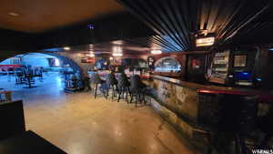 Bar with concrete flooring