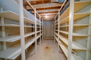 View of storage room