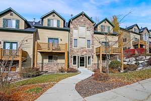 View of front of Condo Building