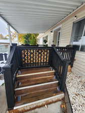 View of wooden terrace