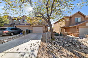 View of front property featuring a garage