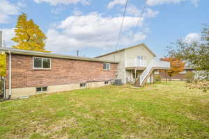 Back of property featuring new trex deck