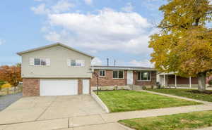 Split level home with new landscaping