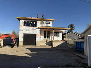 View of property in mid-construction