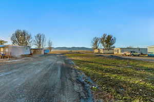 View of road with a mountain view