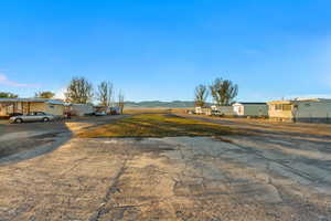 View of street featuring a mountain view