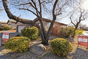 View of front of house featuring a garage