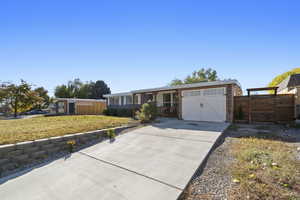 Single story home with covered porch