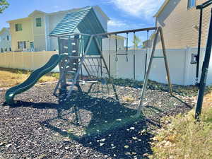 View of jungle gym