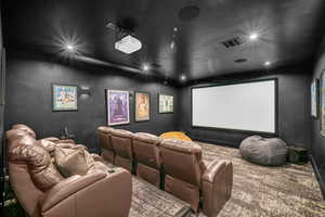 View of home theater