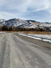 View of mountain feature, located in the foothills of  Richmond, view of Cherry Peak Ski resort