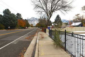 View of street featuring a mountain view