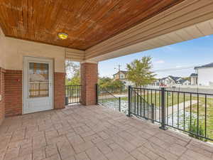 View of patio featuring covered porch- 310 sq.ft