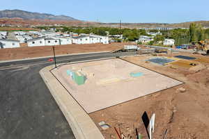 Bird's eye view featuring a mountain view