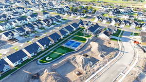 Birds eye view of property