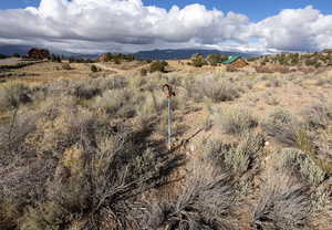 Mountain view featuring a rural view