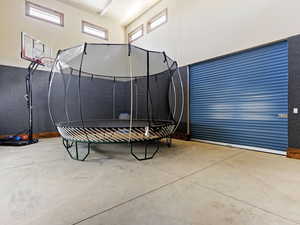 View of patio / terrace featuring a trampoline