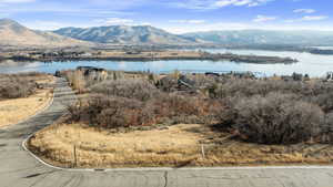 Water view featuring a mountain view