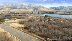 Property view of water with a mountain view