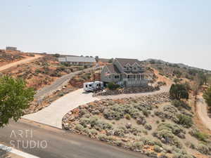 Birds eye view of property