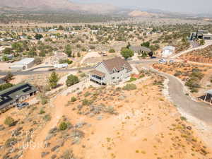 Bird's eye view featuring a mountain view