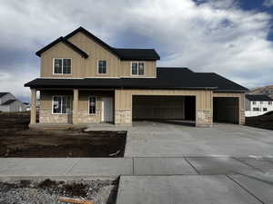 View of front of home with a porch