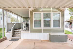 View of patio / terrace with covered porch