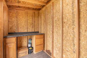 Interior details with wood finished floors