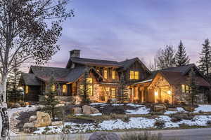 View of log-style house