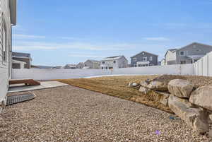 View of yard featuring a patio