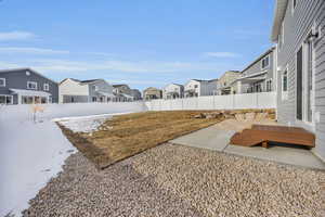 View of yard with a patio