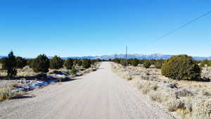 View of road featuring a mountain view