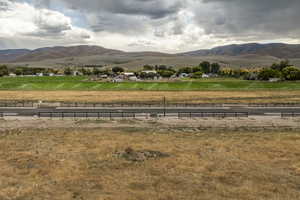 Mountain view with a rural view