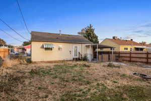 View of rear view of property