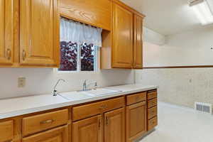 Kitchen with sink